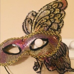 Beautiful hand sewn masquerade mask